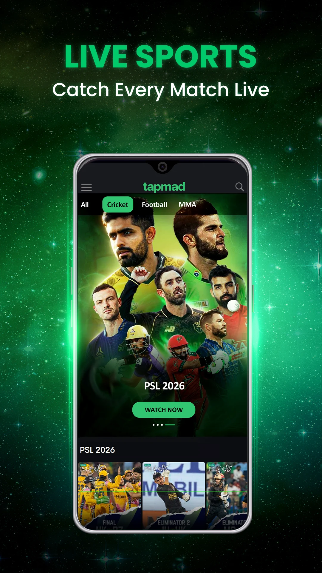 tapmad: Live Sports screenshot